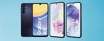 Drie budget-toppers in de aanbieding: de Samsung Galaxy A15, A35 en A55 